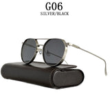 Round Steampunk Heavy Metal Sunglasses