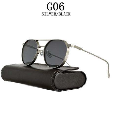 Round Steampunk Heavy Metal Sunglasses