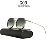 Round Steampunk Heavy Metal Sunglasses
