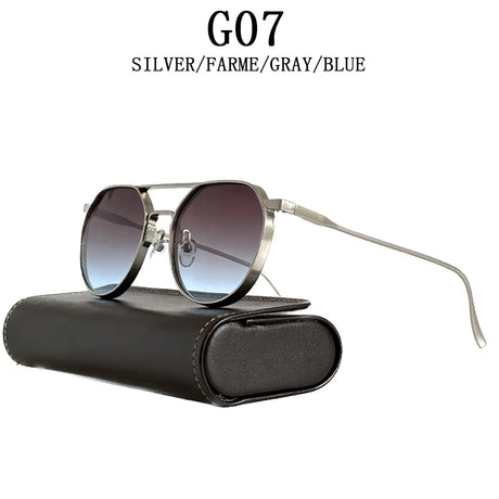 Round Steampunk Heavy Metal Sunglasses