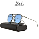 Round Steampunk Heavy Metal Sunglasses