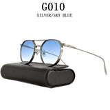 Round Steampunk Heavy Metal Sunglasses