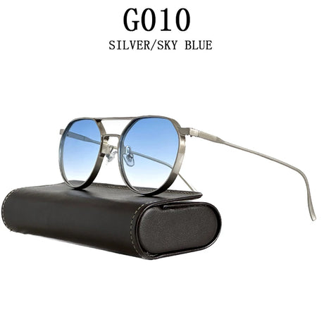 Round Steampunk Heavy Metal Sunglasses