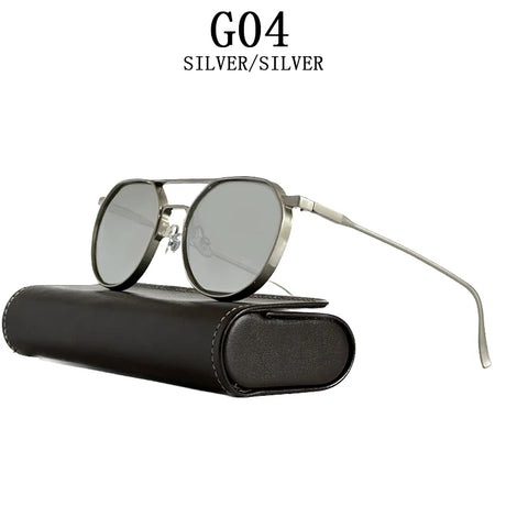 Round Steampunk Heavy Metal Sunglasses