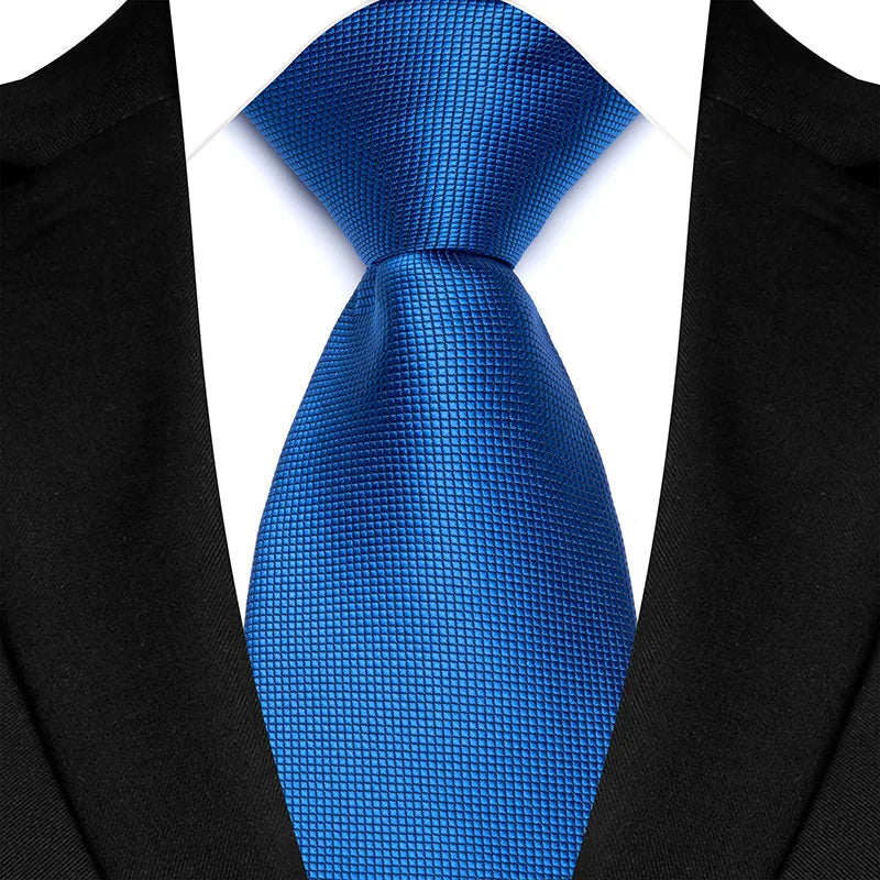 Royal Blue Color Paisley 8cm Jacquard Luxury Necktie