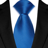 Royal Blue Color Paisley 8cm Jacquard Luxury Necktie