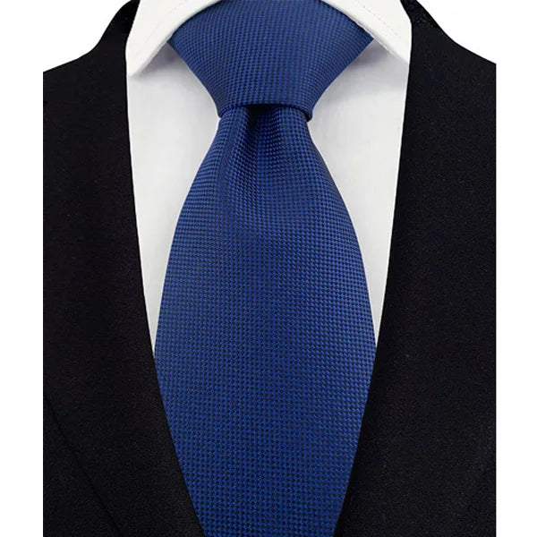 Royal Blue Color Paisley 8cm Jacquard Luxury Necktie