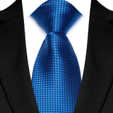 Royal Blue Color Paisley 8cm Jacquard Luxury Necktie