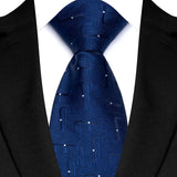 Royal Blue Color Paisley 8cm Jacquard Luxury Necktie