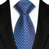 Royal Blue Color Paisley 8cm Jacquard Luxury Necktie
