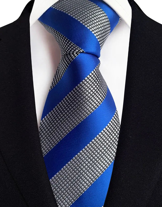 Royal Blue Color Paisley 8cm Jacquard Luxury Necktie