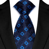Royal Blue Color Paisley 8cm Jacquard Luxury Necktie
