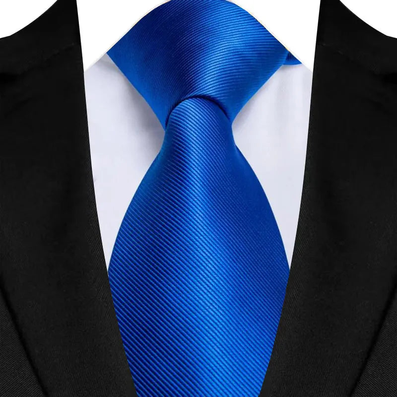 Royal Blue Color Paisley 8cm Jacquard Luxury Necktie
