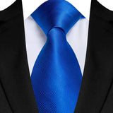 Royal Blue Color Paisley 8cm Jacquard Luxury Necktie
