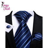 Royal Blue Suits Silk Necktie Sassy Chick Logo