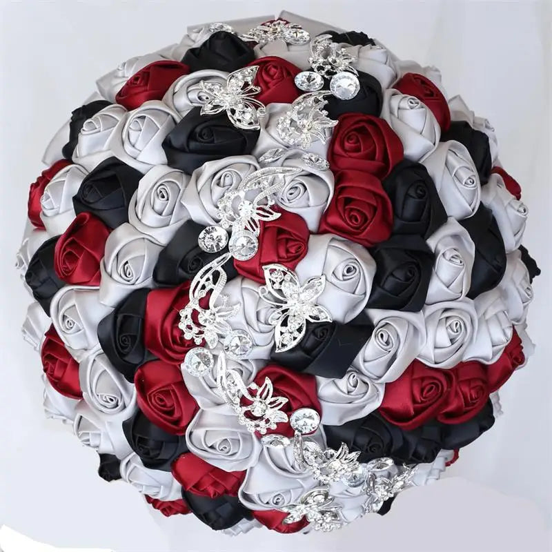 Royal Bridal Rhinestone Handmade Bouquet