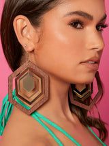 Retro Big Rhombic Earring