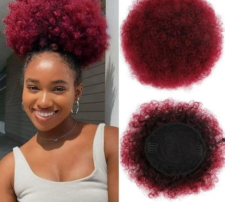 Afro Puff Kinky Synthetic Hair Wig