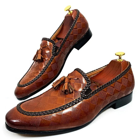 Leather Tassel Men Shoes