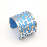 Punk Charm Leather Cuff Bracelet