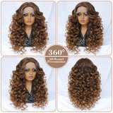 HD Curly Pre Plucked 13X5X1 Latisha Synthetic Wigs