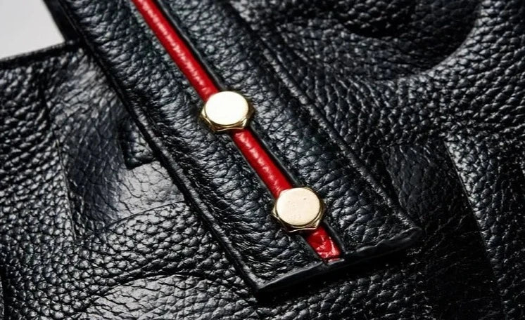 Genuine Leather Tote Handbag