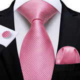 Plaid Classic 8cm Business Pocket Square Cufflinks