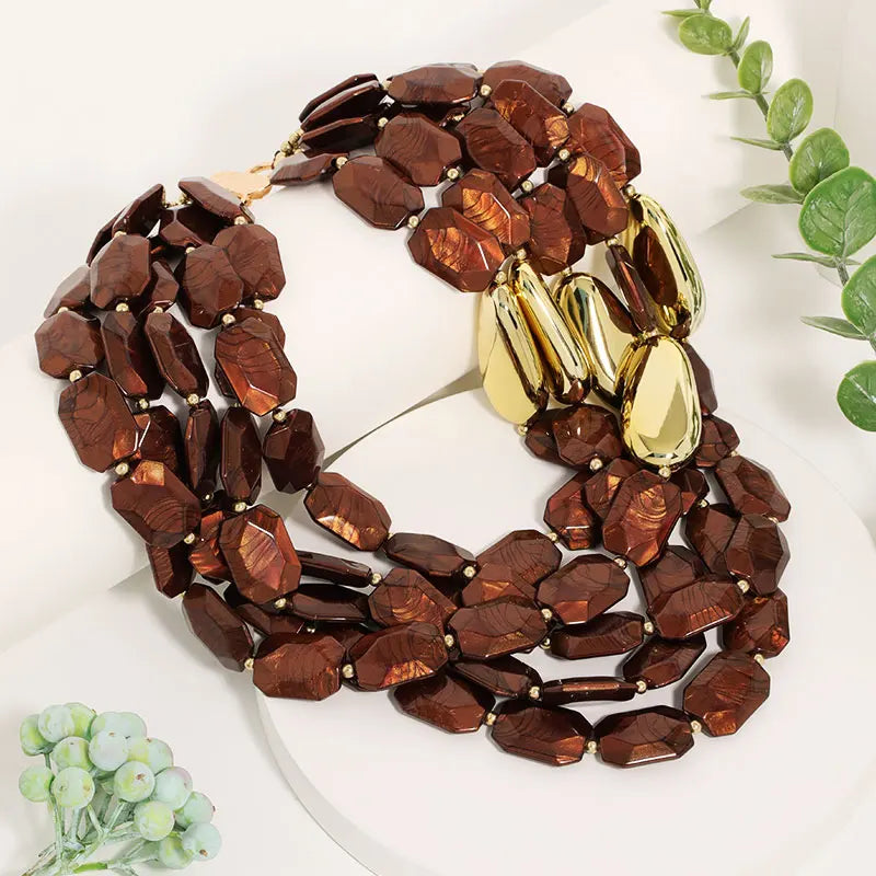 Luxury Retro Multi-layer Beaded Necklace