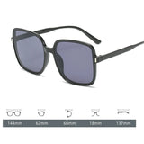 Square Large Transparent Sunglasses