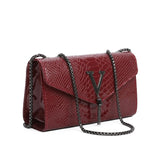 Leather Chain Crossbody Bag