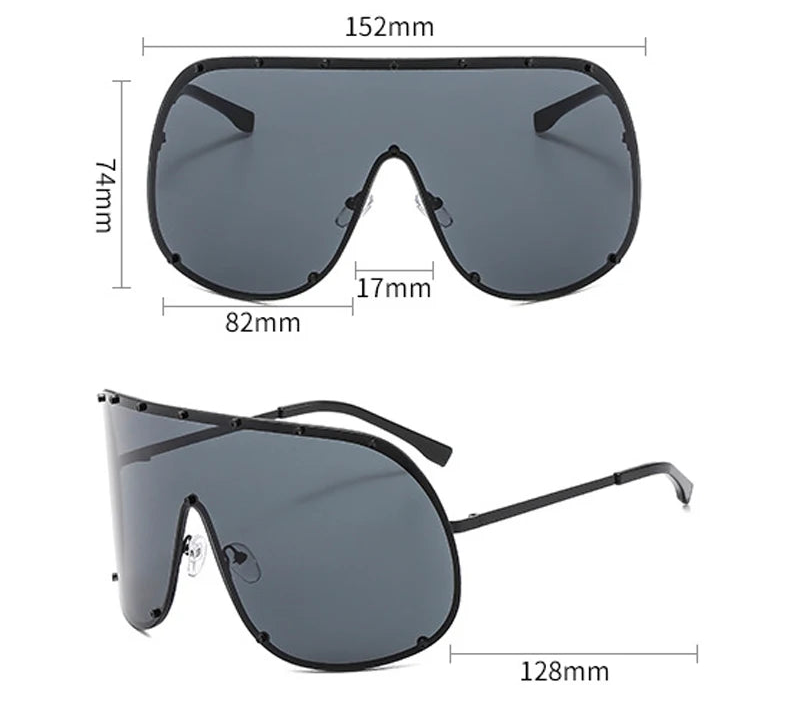 Size of Punk Windproof Goggles UV400 Sunglasses