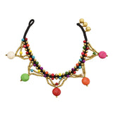 Retro Imitation Turquoise Starfish Water Droplet Tassel Bracelet