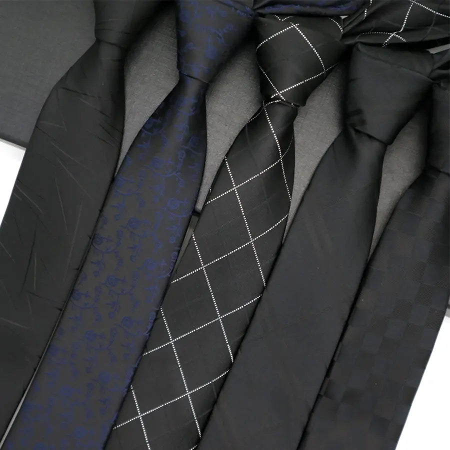 Plaids Jacquard Cravat Skinny 6CM Men's Ties