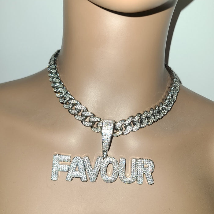 Bling Custom Name Cuban Necklace