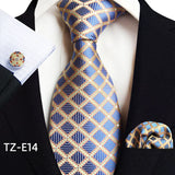 Royal Striped Paisley Pocket Square Cufflinks Necktie