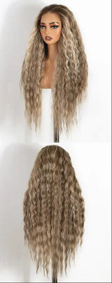 Gray Curly Lace Front Wig 6x4 Pre Plucked Pre Cut Wig