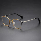 Retro Pure Titanium Irregular Square Ultra-Light Material