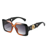 Double Color Frame Retro Sunglasses