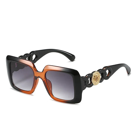 Double Color Frame Retro Sunglasses