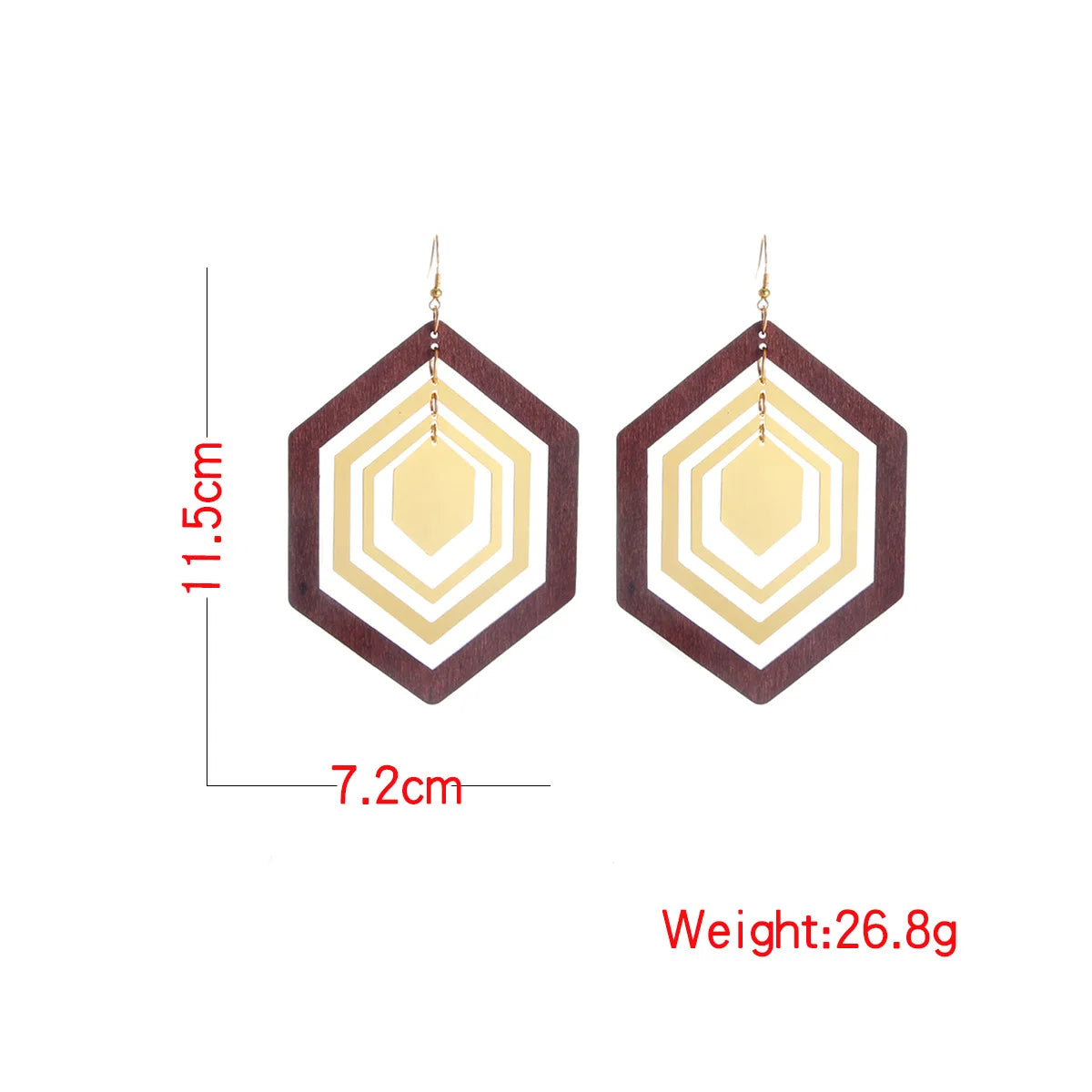 Retro Big Rhombic Earring