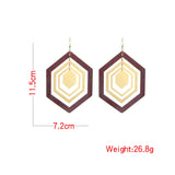 Retro Big Rhombic Earring