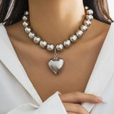 Steampunk Love Heart Pendant Choker Jewelry