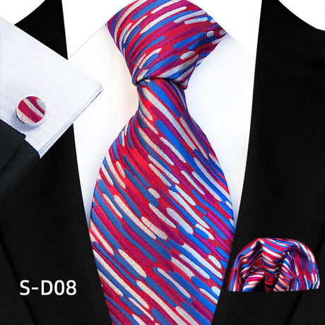 Luxury Dot Ties Square Cufflinks Tie Set
