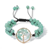 Tree Of Life Stone Braided Bracelet