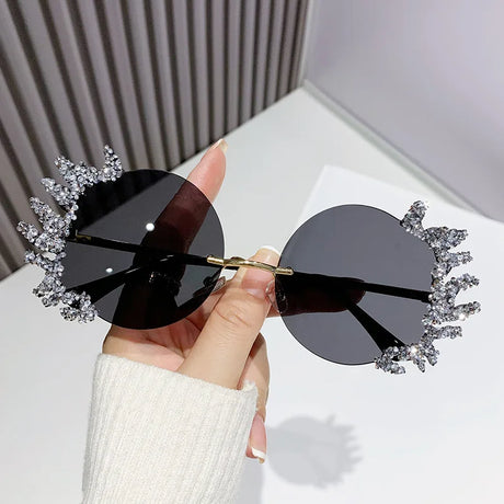 Diamond Frameless Sunglasses