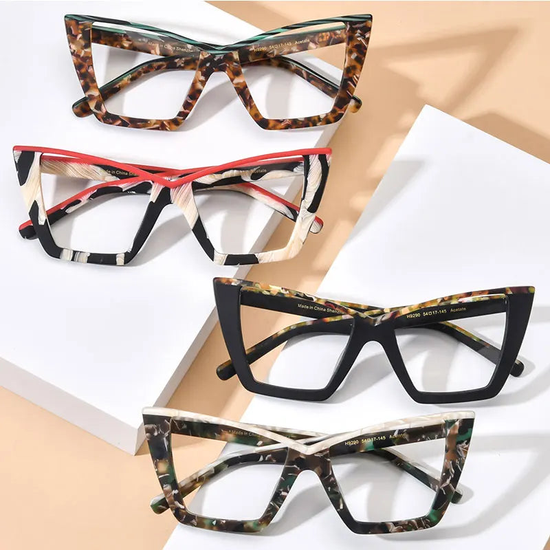 Big Frame Colorful Optical Eyeglasses