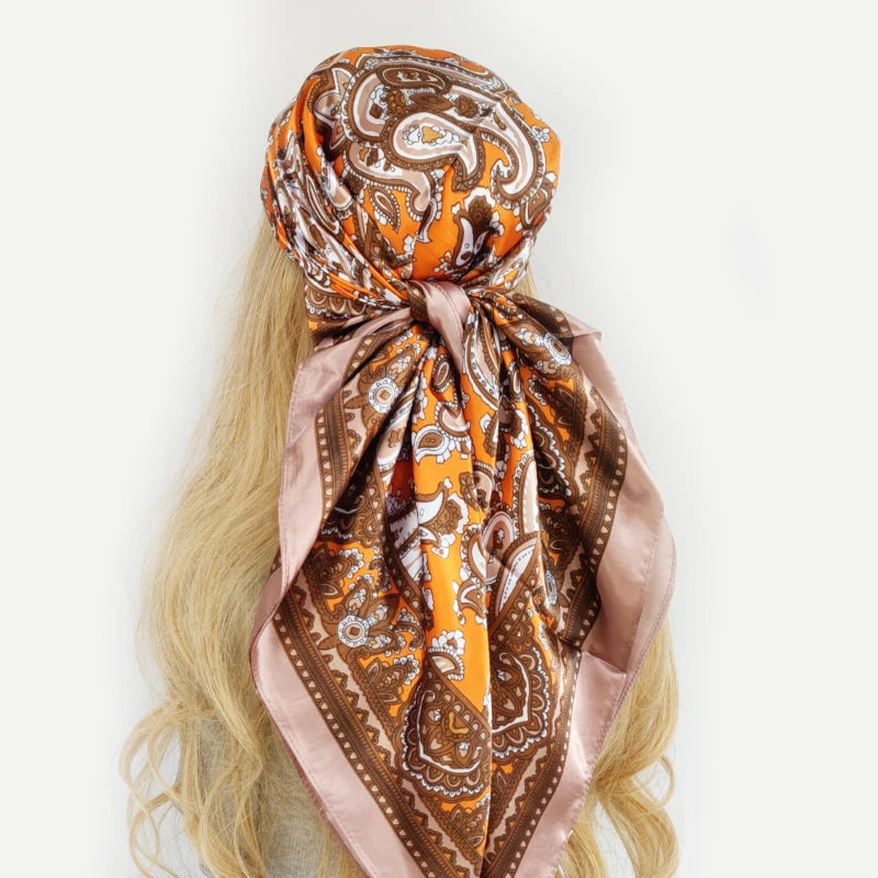 Bandanna Silk Muffler Scarf