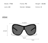 Size of Oversized Gradient Sexy Sunglasses