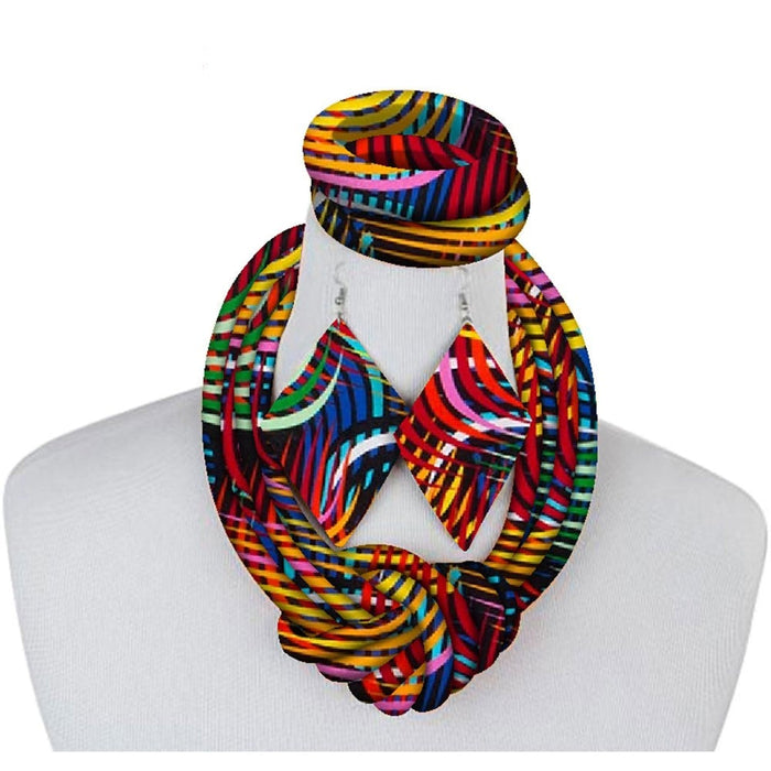 African Rope Necklace Set