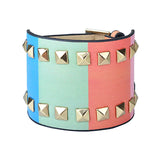 Colorful Studded Punk Rock Bracelet